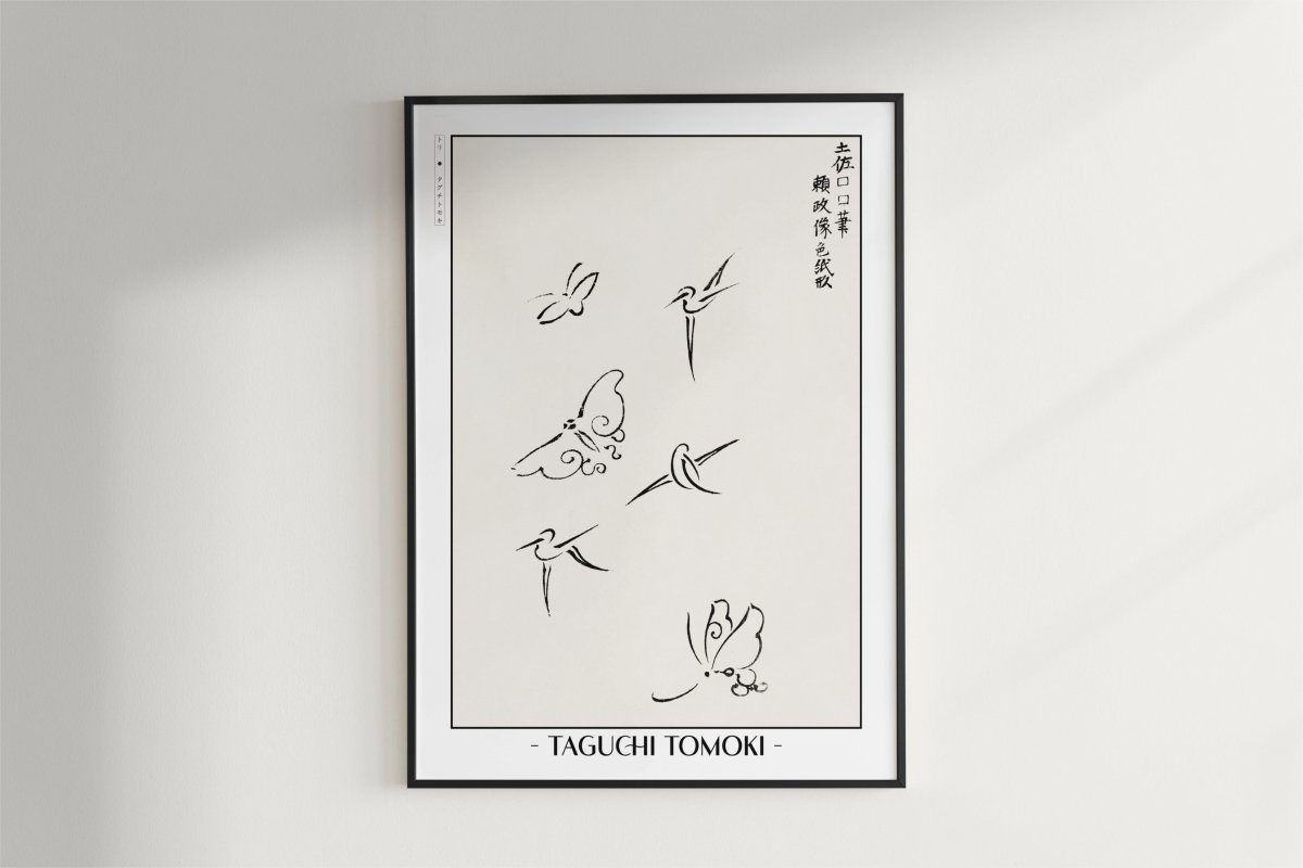 Taguchi Tomoki - Butterflies - Artist Name - Black Frame