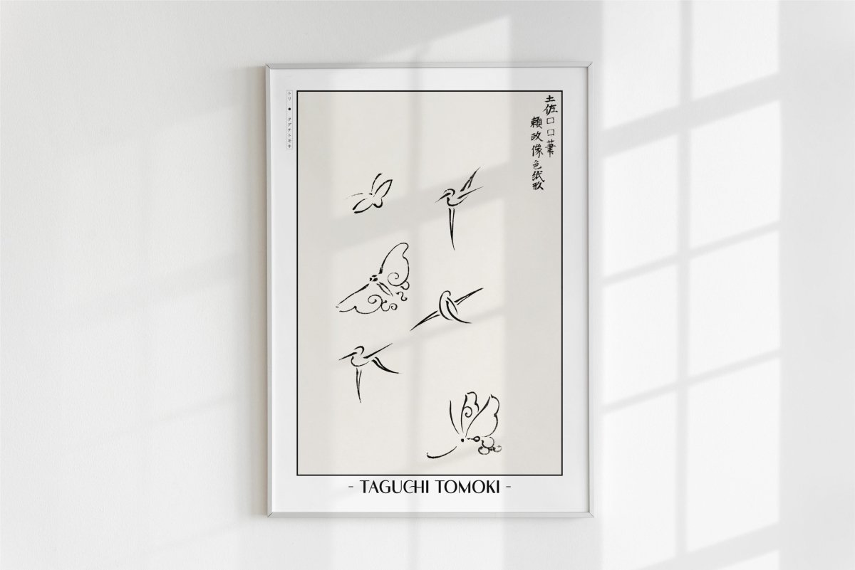 Abstract Bird Ukiyo - e Wall Art - Eastern Archivals