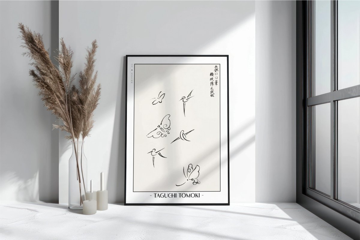Abstract Bird Ukiyo - e Wall Art - Eastern Archivals