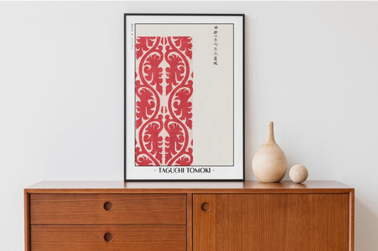 Taguchi Tomoki - Red Flowers - Artist Name Unframed