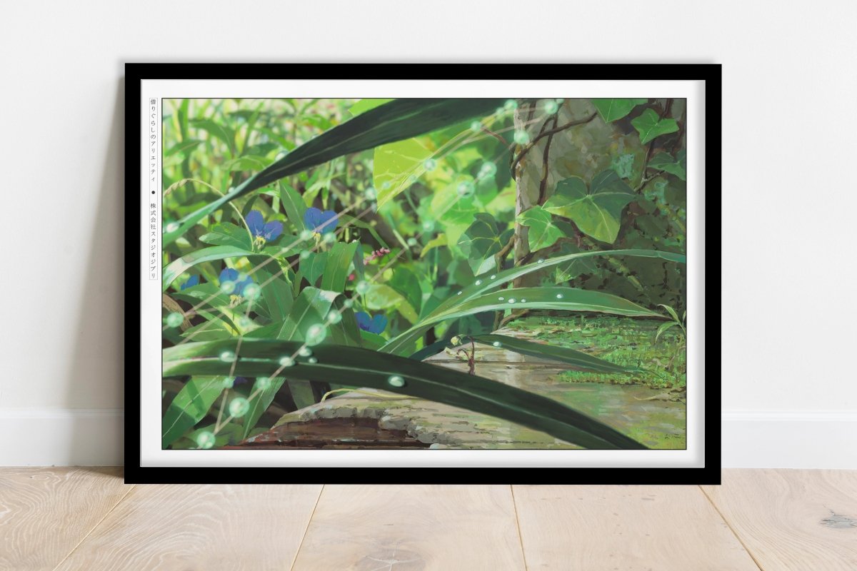 Studio Ghibli - Between Roots & Rain - Art Only - Black Frame