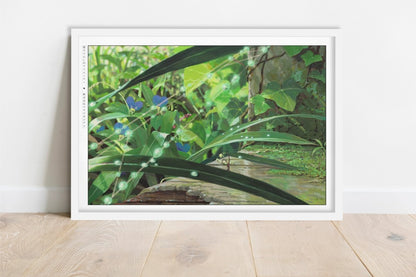 Studio Ghibli - Between Roots & Rain - Art Only - White Frame