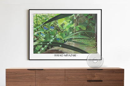 Studio Ghibli - Between Roots & Rain - Artist Name with Decor