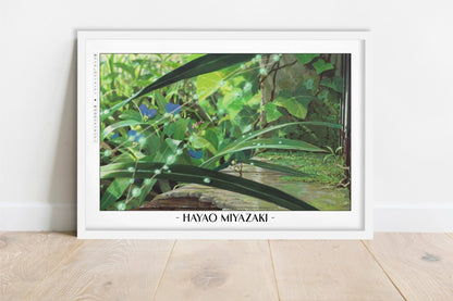 Studio Ghibli - Between Roots & Rain - Artist Name - White Frame