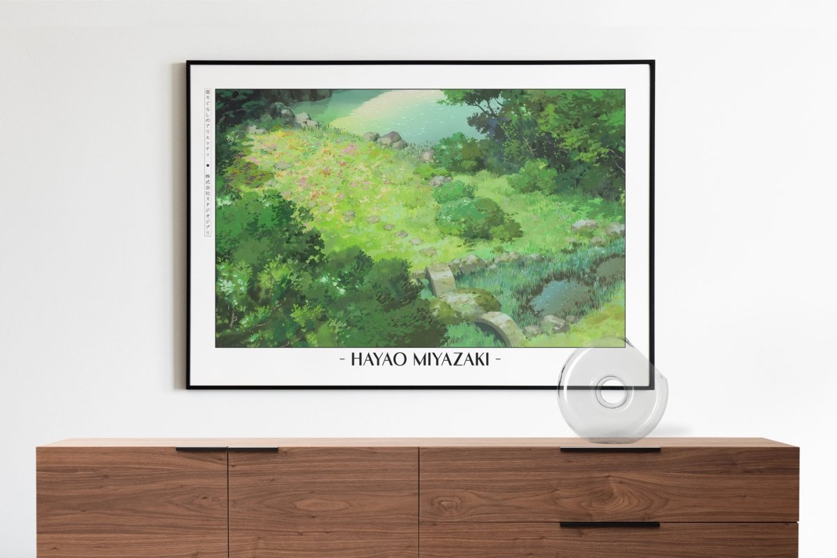 Studio Ghibli - Hidden Garden - Artist Name with Decor