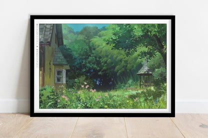 Studio Ghibli - Secrets of the Garden - Art Only - Black Frame