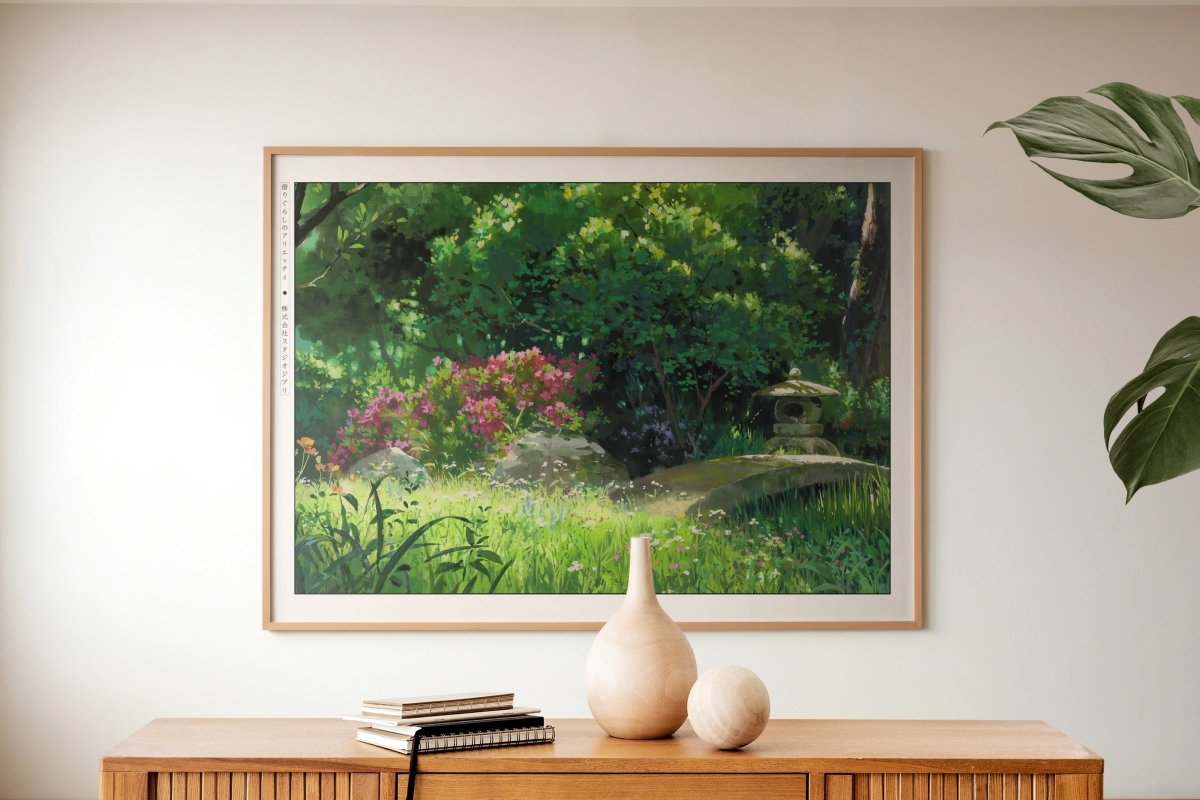 Studio Ghibli - Among the Wildflowers - Art Only with Decor