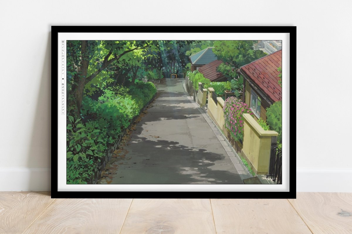 Studio Ghibli - Borrowed Days - Art Only - Black Frame