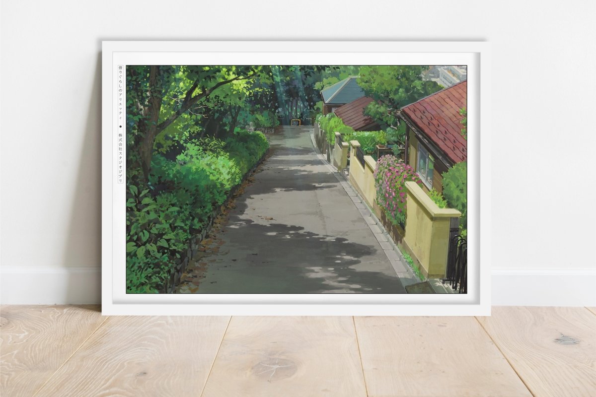 Studio Ghibli - Borrowed Days - Art Only - White Frame