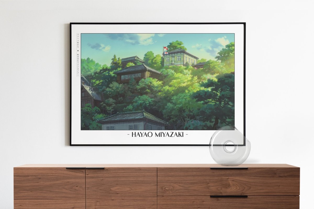 Studio Ghibli - Hillside Memories - Artist Name with Decor