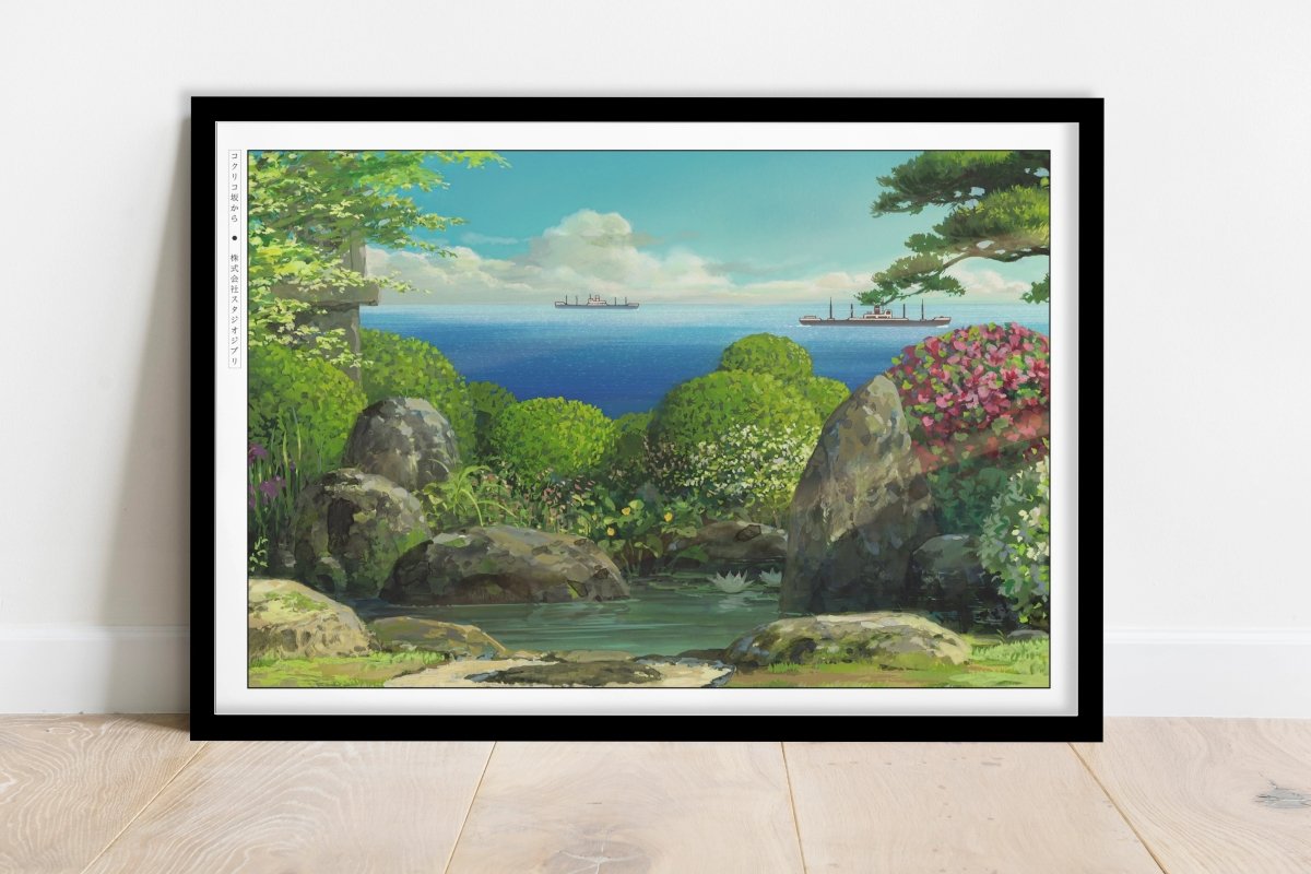 Studio Ghibli - Ocean's Call - Art Only - Black Frame