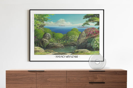 Studio Ghibli - Ocean's Call - Artist Name with Decor