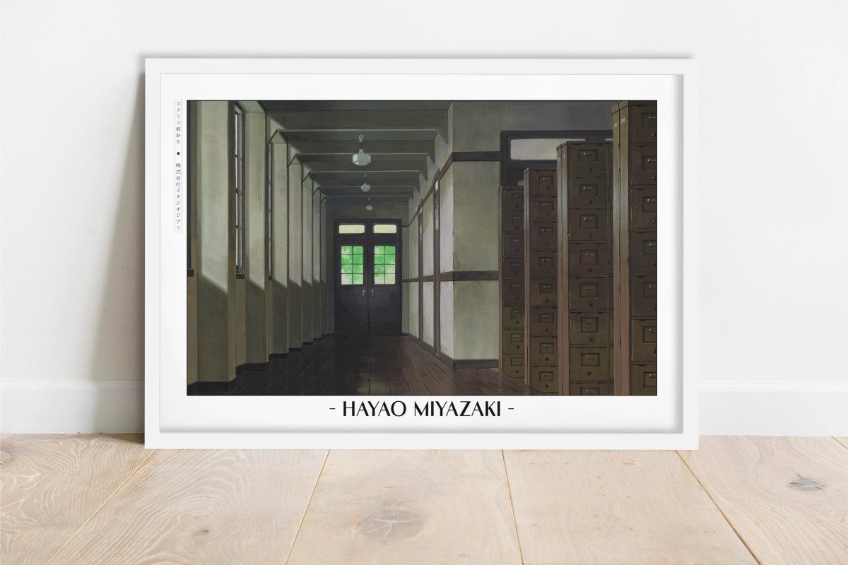 Studio Ghibli - Morning Bell - Artist Name - White Frame
