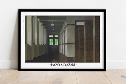 Studio Ghibli - Morning Bell - Artist Name - Black Frame