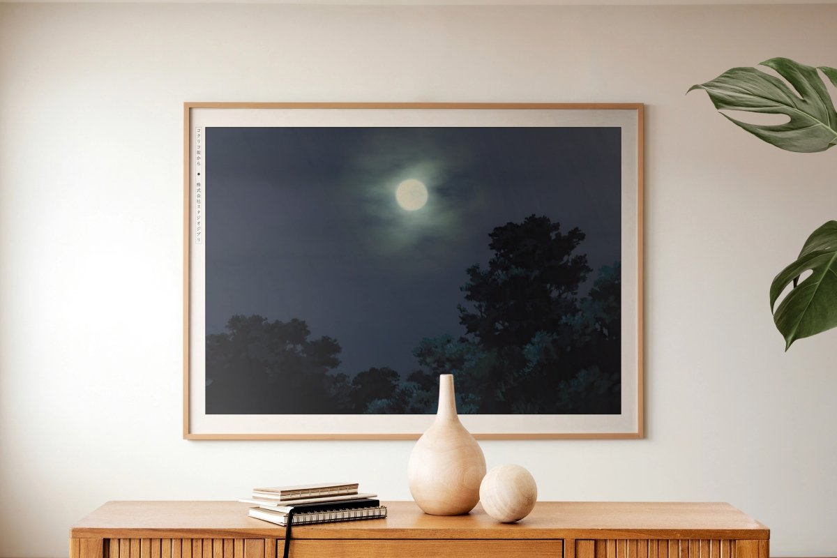 Studio Ghibli - Under the Moonlight - Art Only with Decor