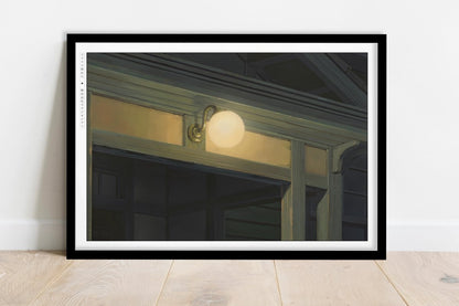 Studio Ghibli - A Gentle Dusk - Art Only - Black Frame