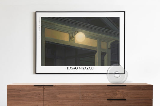 Studio Ghibli - A Gentle Dusk - Artist Name with Decor