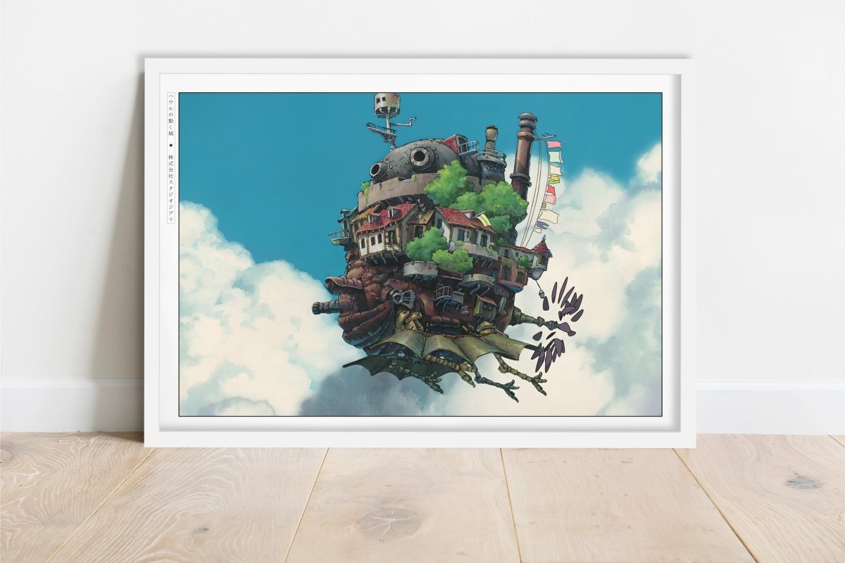 Studio Ghibli - The Drifting Home - Art Only - White Frame