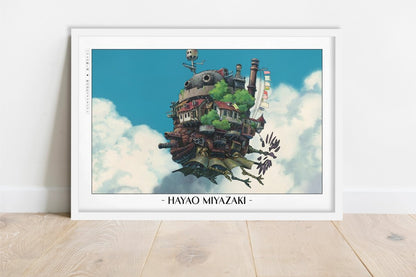 Studio Ghibli - The Drifting Home - Artist Name - White Frame
