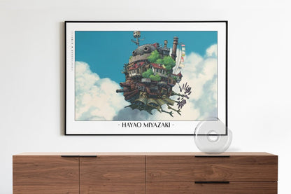 Studio Ghibli - The Drifting Home - Artist Name with Decor