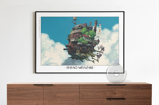 Studio Ghibli - The Drifting Home - Artist Name with Decor