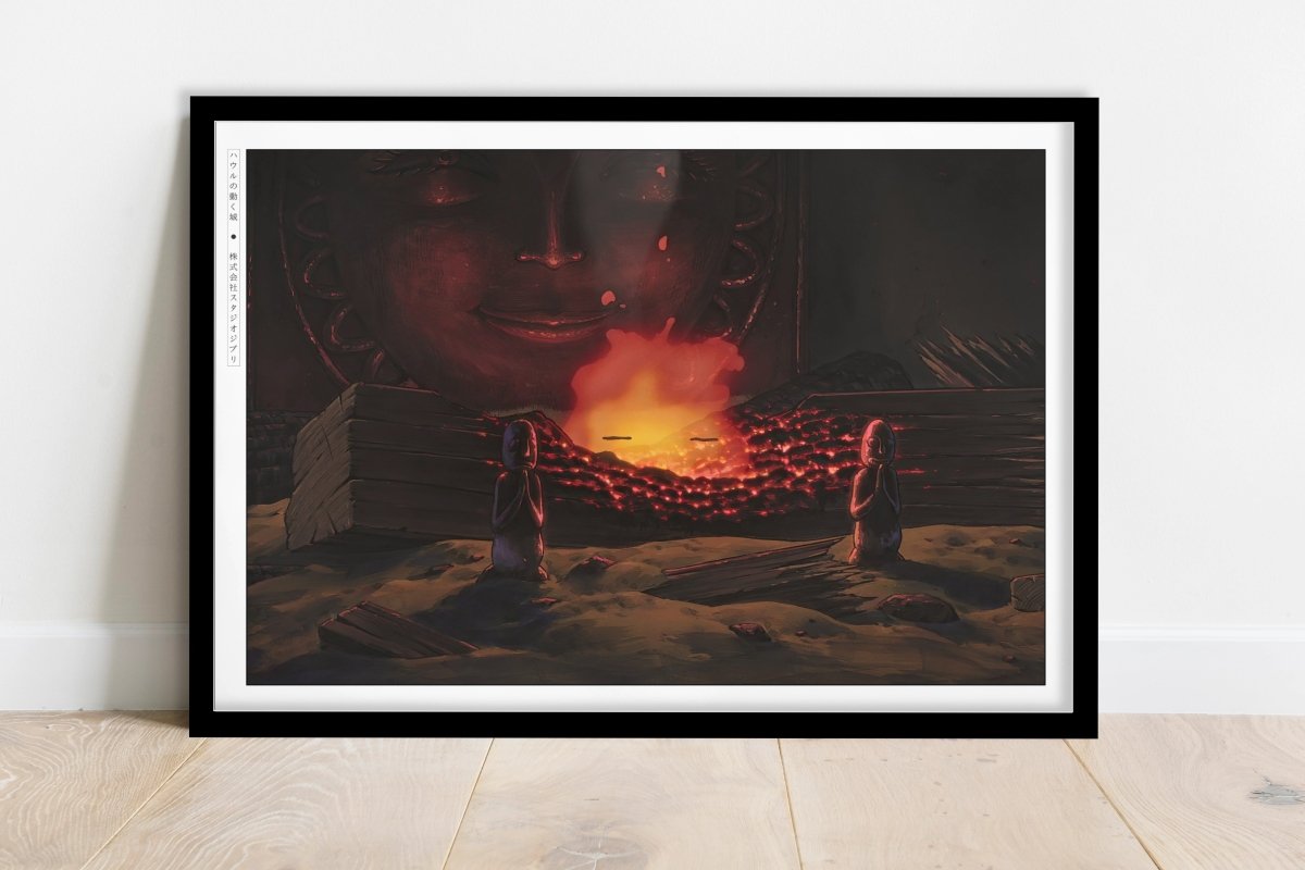 Studio Ghibli - Fire & Dreams - Art Only - Black Frame