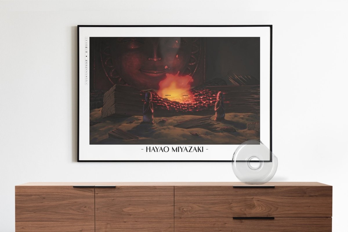 Studio Ghibli - Fire & Dreams - Artist Name with Decor