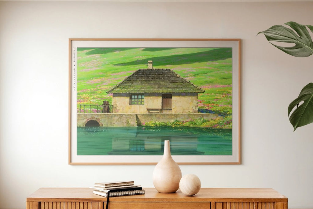 Studio Ghibli - A Cottage in the Meadows - Art Only with Decor
