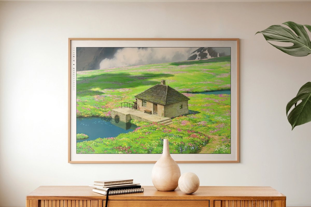 Studio Ghibli - House by the Flowers - Art Only with Decor