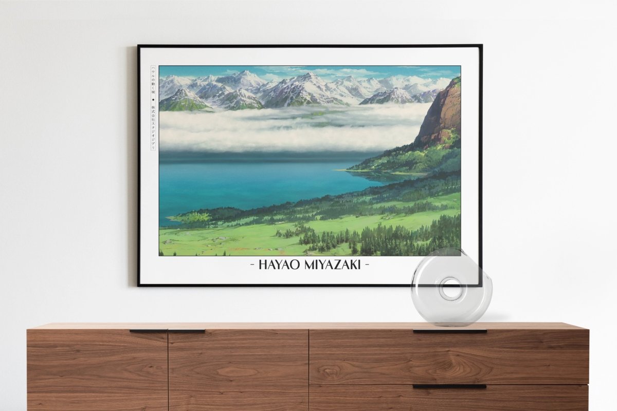 Studio Ghibli - The Moving Horizon - Artist Name with Decor