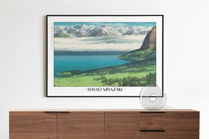Studio Ghibli - The Moving Horizon - Artist Name with Decor