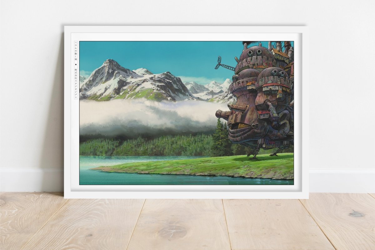 Studio Ghibli - Castle in Motion - Art Only - White Frame