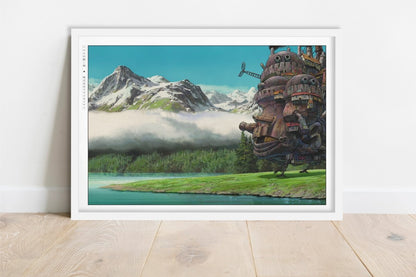 Studio Ghibli - Castle in Motion - Art Only - White Frame