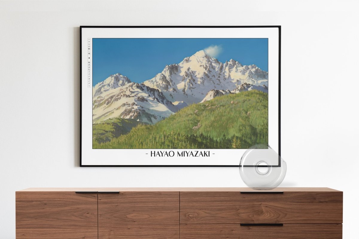 Studio Ghibli - Love Among the Clouds - Artist Name with Decor