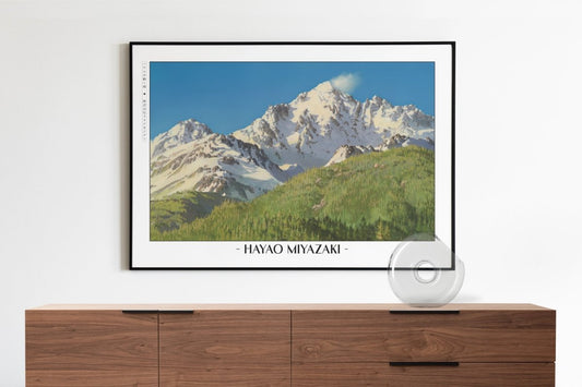 Studio Ghibli - Love Among the Clouds - Artist Name with Decor