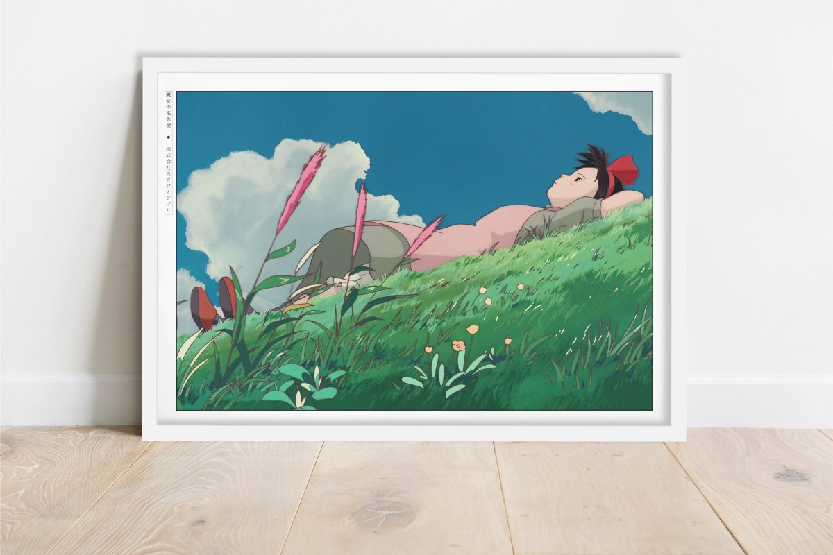 Studio Ghibli - The Girl who Flew - Art Only - White Frame
