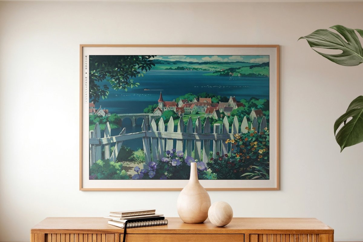 Studio Ghibli - Home Above the Sea - Art Only with Decor