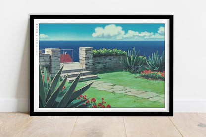 Studio Ghibli - Seaside Breeze - Art Only - Black Frame