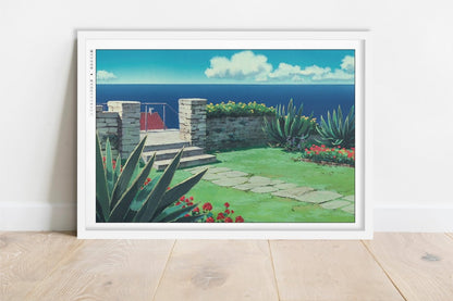 Studio Ghibli - Seaside Breeze - Art Only - White Frame