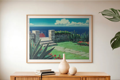 Studio Ghibli - Seaside Breeze - Art Only with Decor