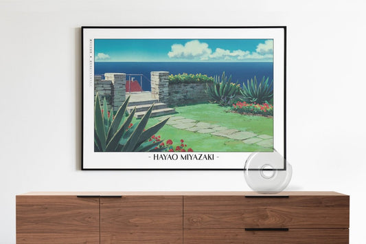 Studio Ghibli - Seaside Breeze - Artist Name with Decor