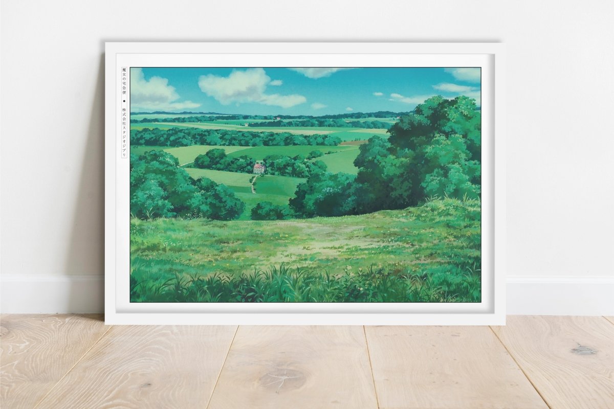 Studio Ghibli - Morning Delivery - Art Only - White Frame
