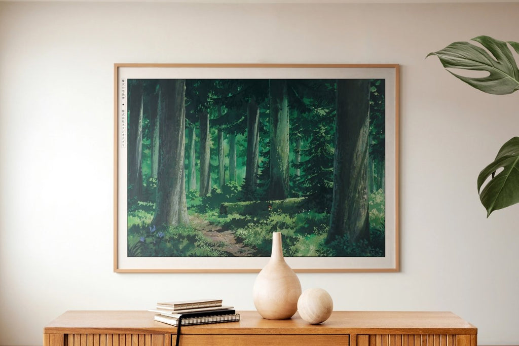 Studio Ghibli - Through the Forest - Art Only with Decor