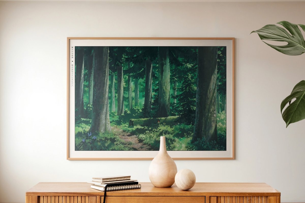 Studio Ghibli - Through the Forest - Art Only with Decor