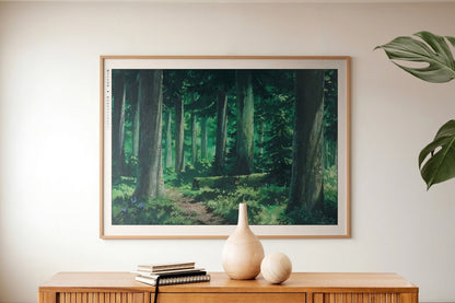 Studio Ghibli - Through the Forest - Art Only with Decor
