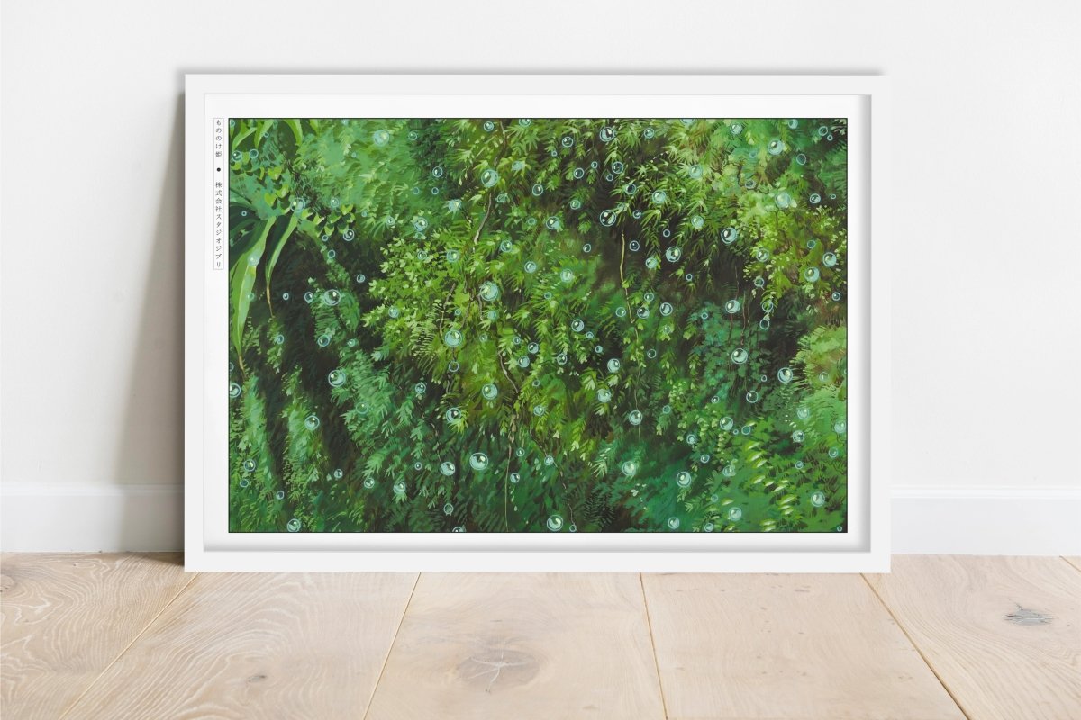 Studio Ghibli - Eternal Forest - Art Only - White Frame