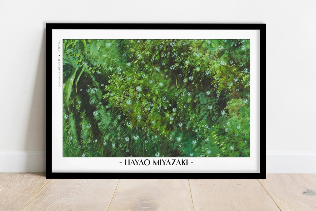 Studio Ghibli - Eternal Forest - Artist Name - Black Frame