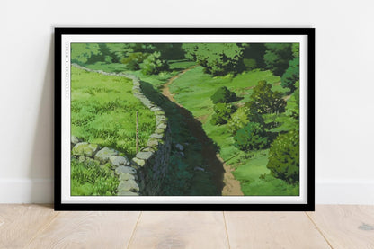 Studio Ghibli - Between Man & Spirit - Art Only - Black Frame