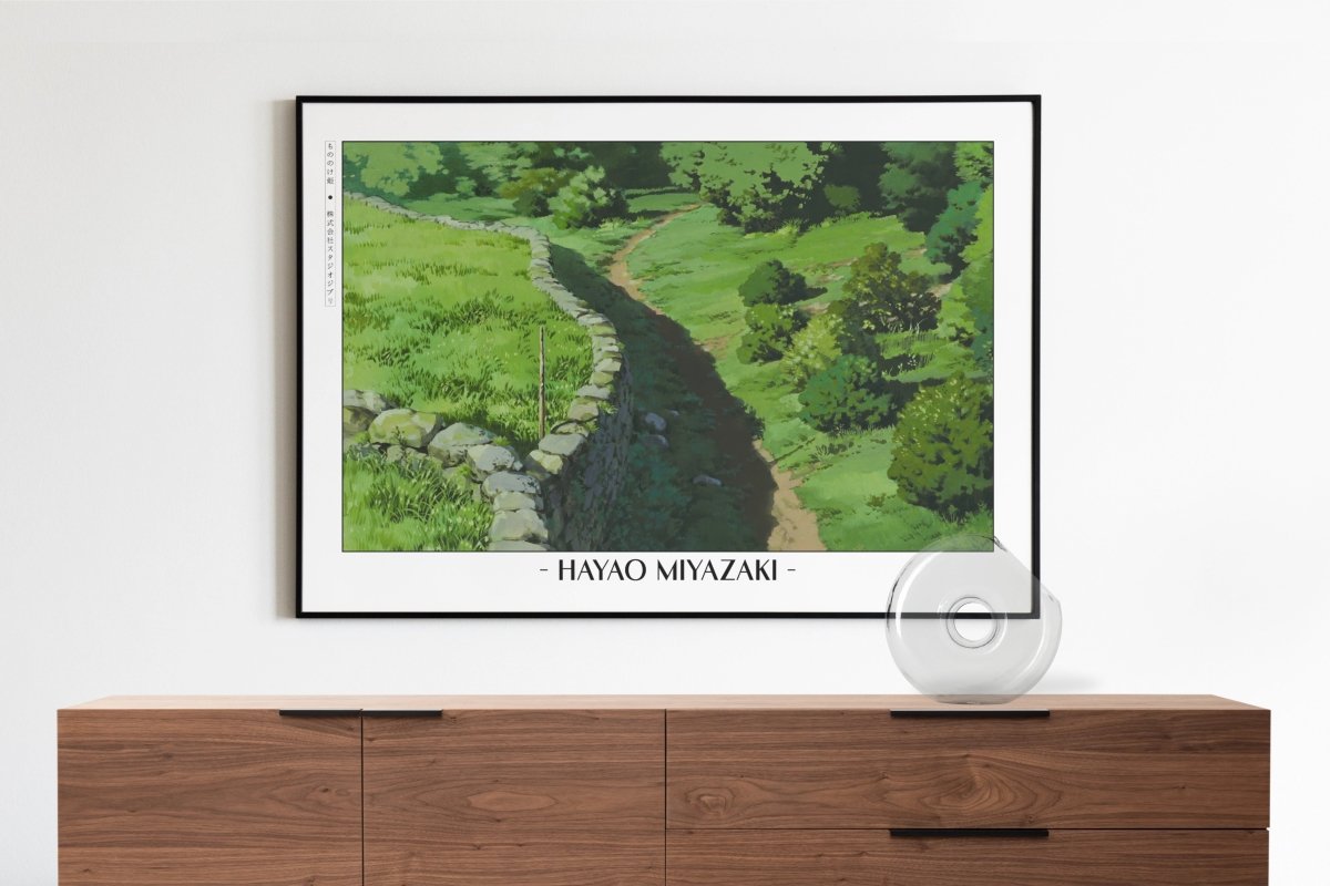 Studio Ghibli - Between Man & Spirit - Artist Name with Decor