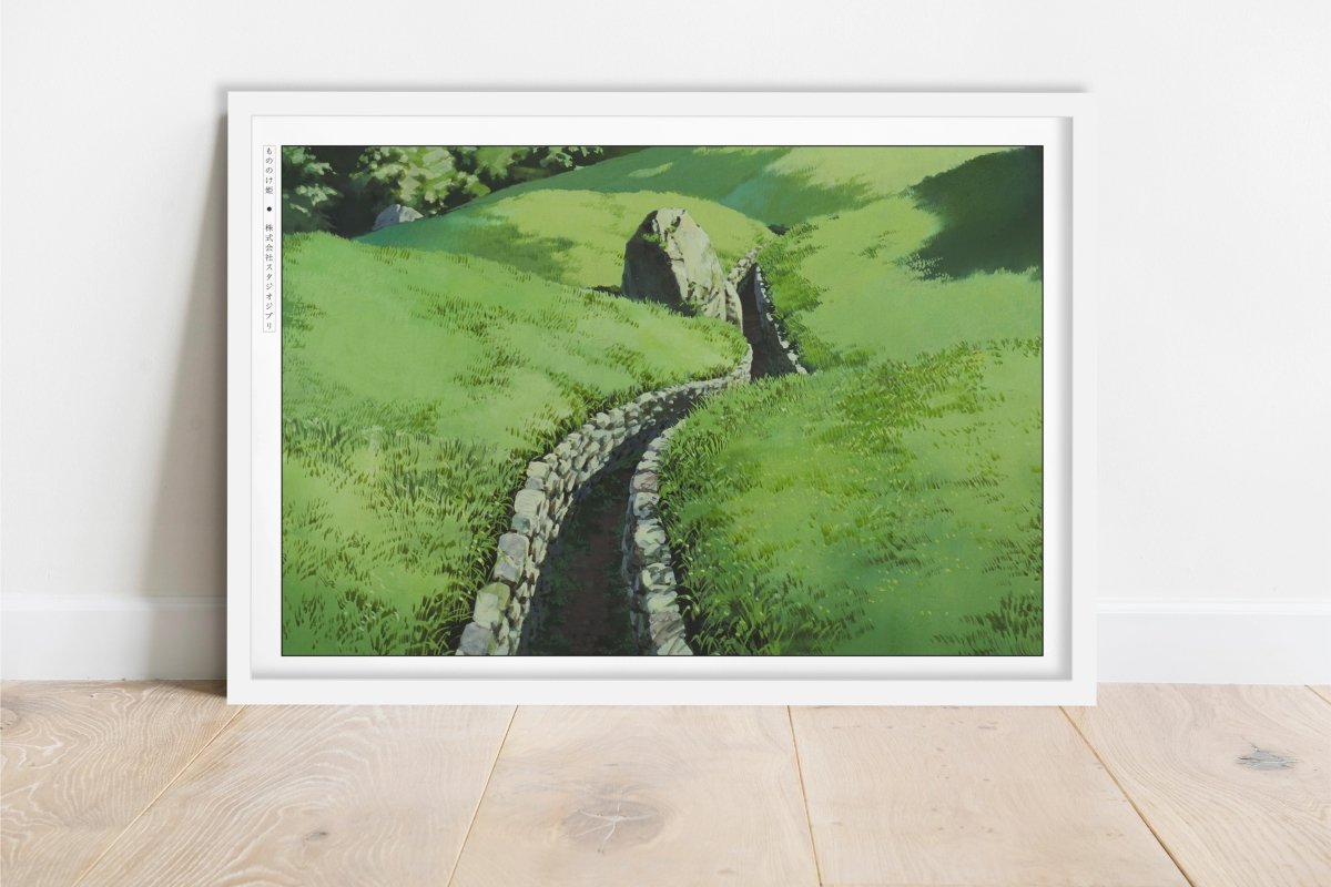 Studio Ghibli - Through the Wild - Art Only - White Frame